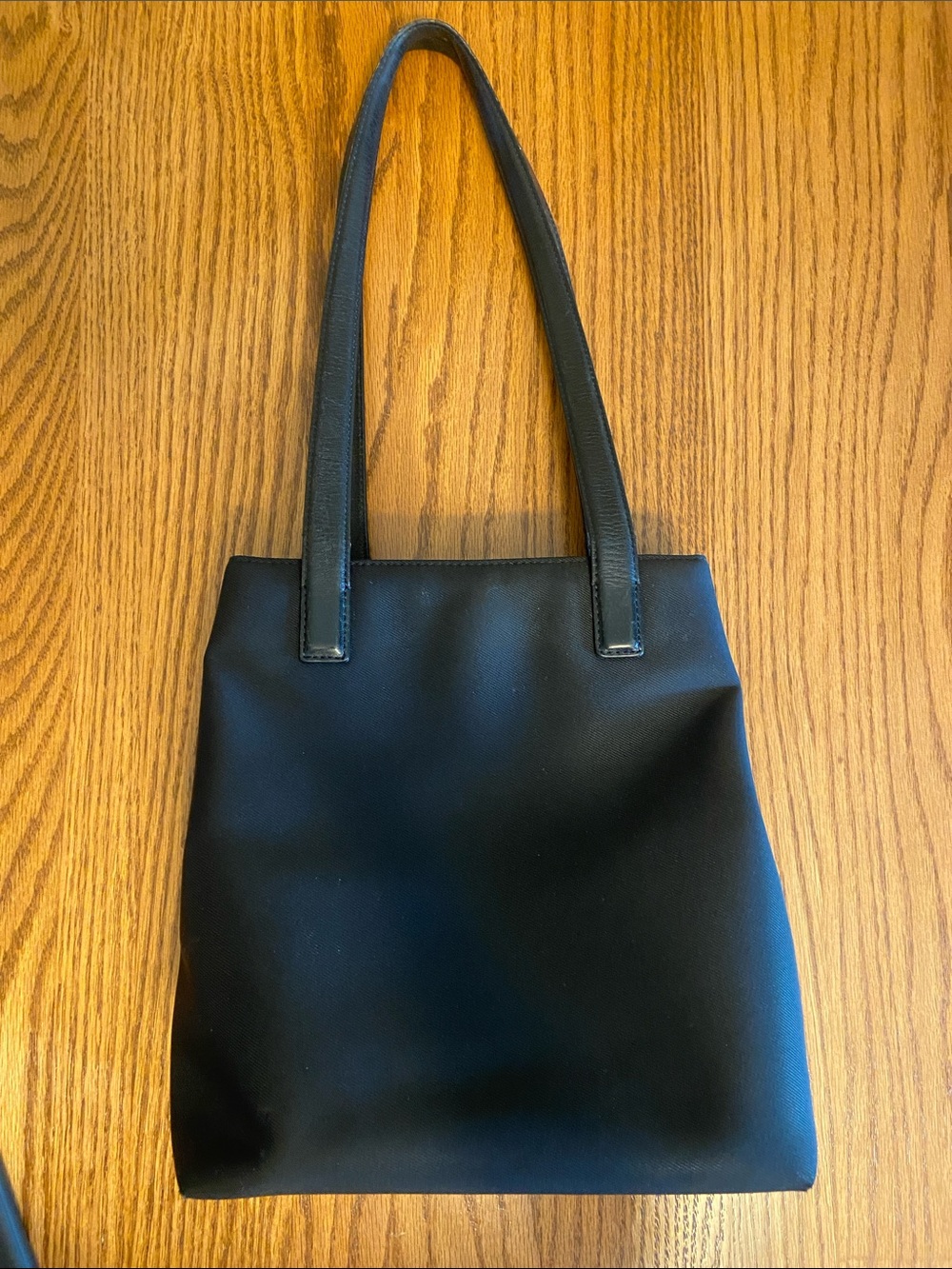 Coach Mercer Black Nylon Twill Tote Bag Classic Vintage Leather Trim #7411